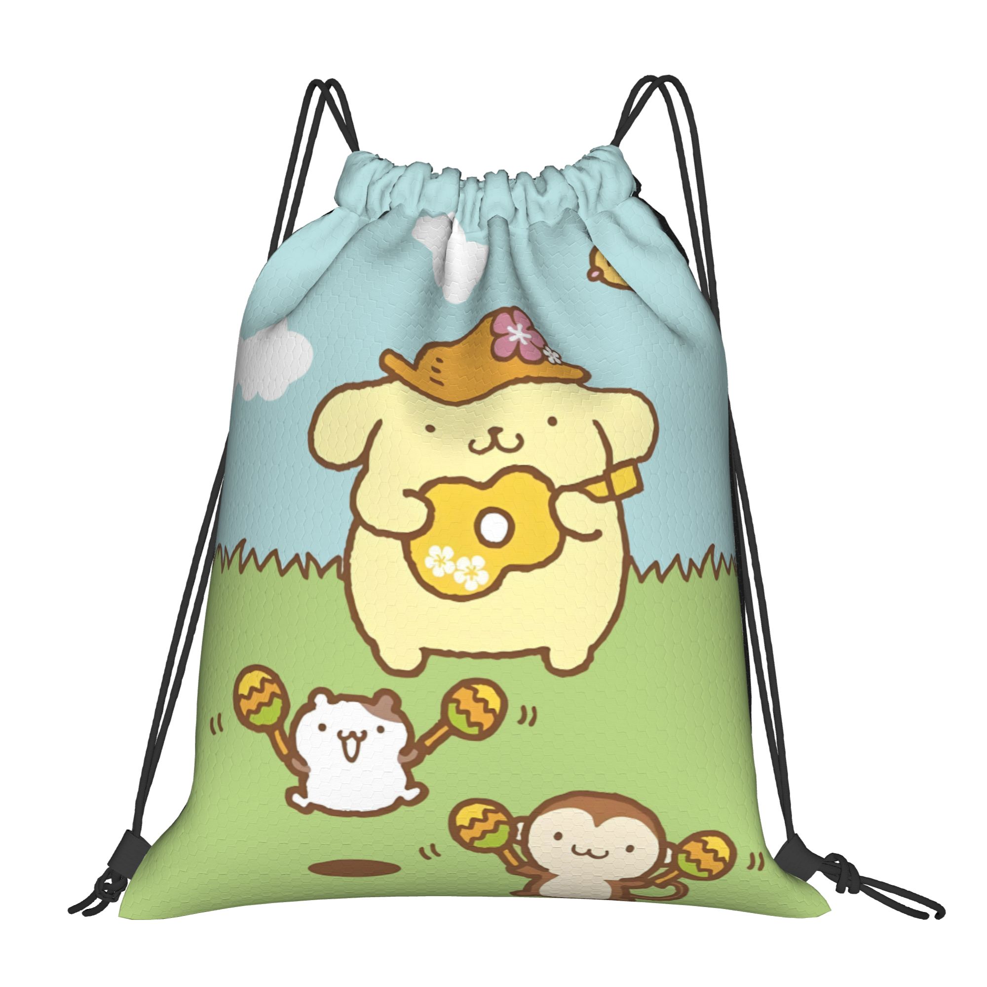 Drawstring Gym Bag - Aangepaste P-Pompompurines rugzakken met trekkoord, heren