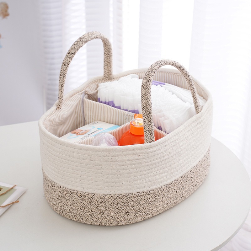 Backpack Diaper Bag - Opvouwbare Luier Caddy Organiseren Katoenen Touw