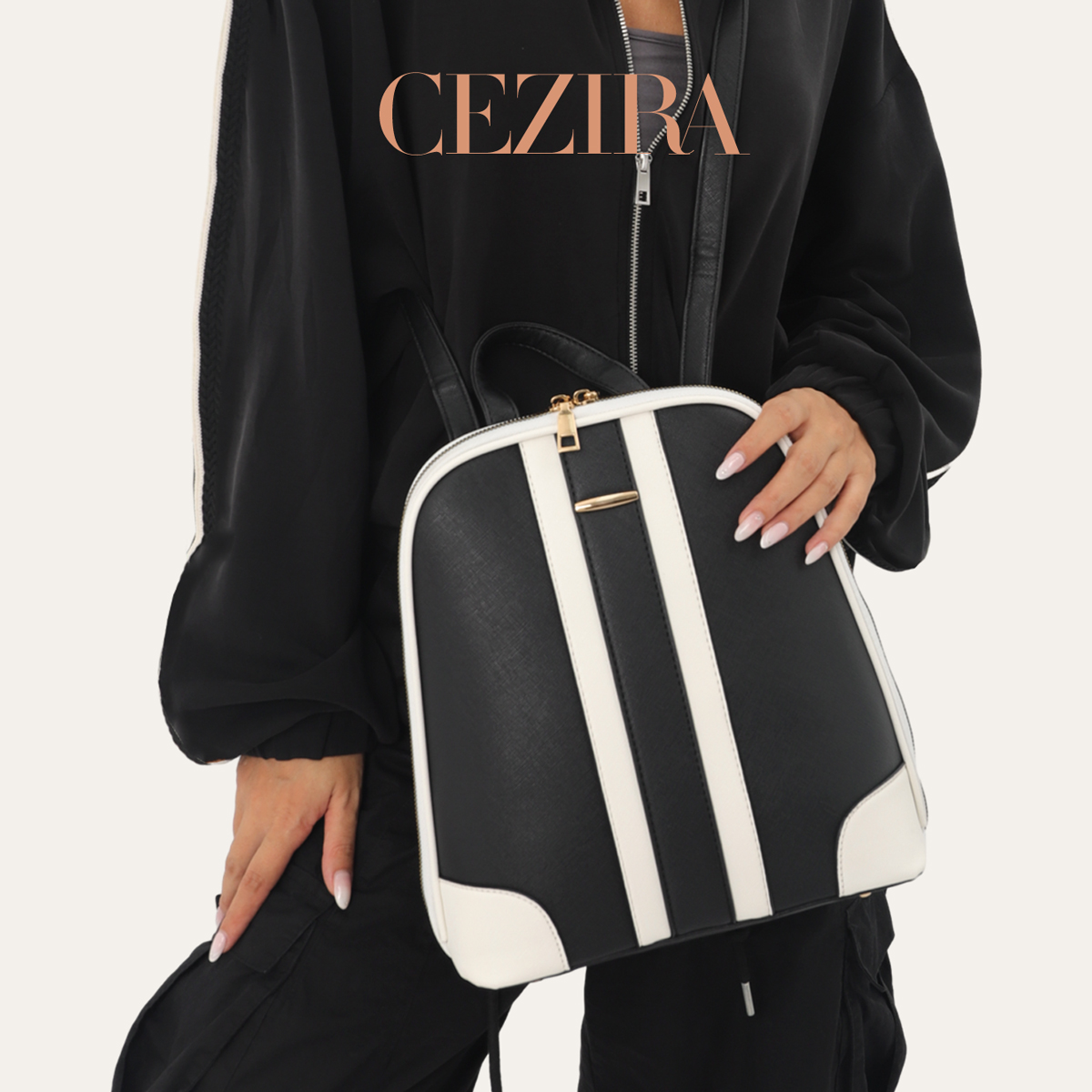 CR Fashion Gestreepte Patchwor - Fashion Backpack Women recensie en prijs