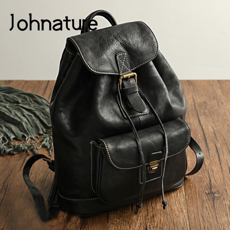 Johnature vrijetijdsreistas na - Leather Backpack Vintage recensie en prijs