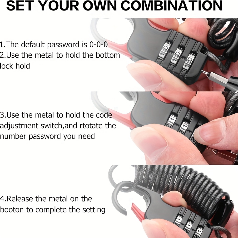 Combinatiehangslot met 3 cijfe - Travel Backpack Anti Theft recensie en prijs